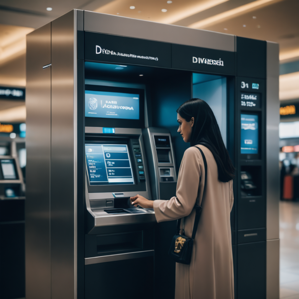 ATM at Dubai airport DXB