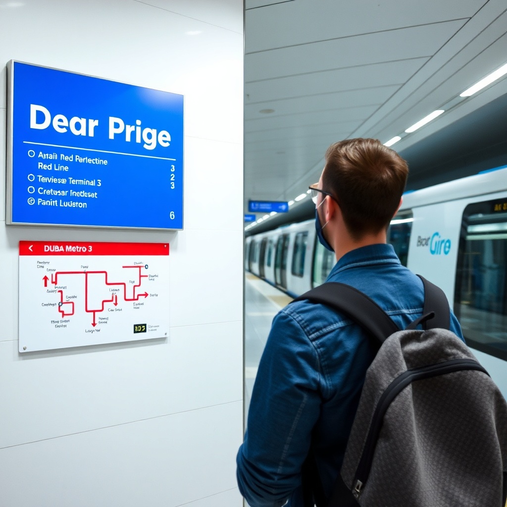 Essential DXB Terminal 3 tips for getting around: use the Dubai Metro Red Line from the airport for fast, affordable transfers to the city center.