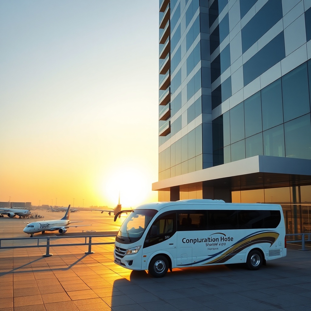 Modern hotels near DXB airport offering convenient airport shuttle services and easy terminal access for travelers